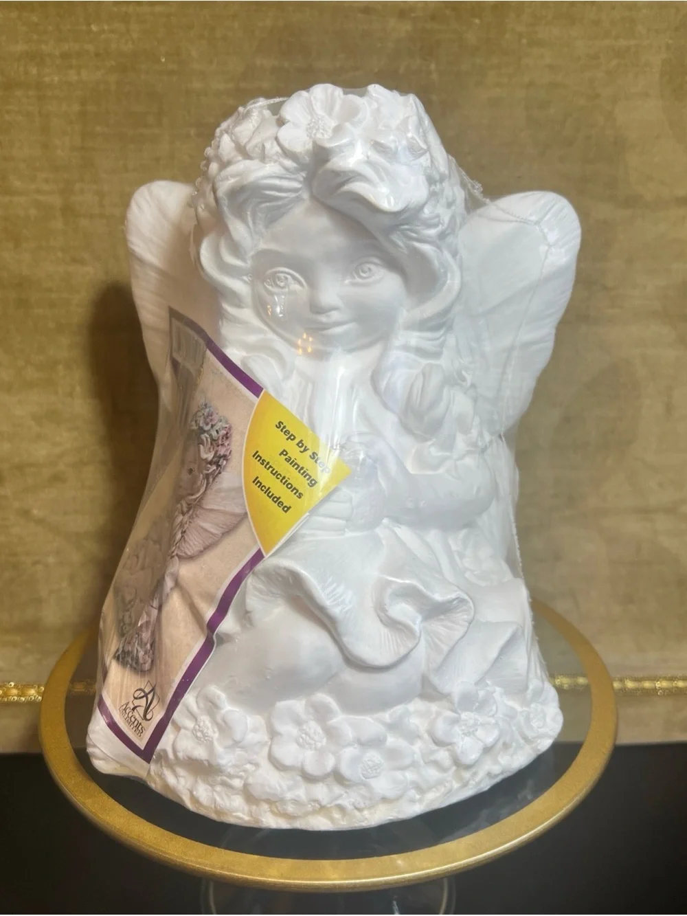 Wee Crafts Accents Unlimited 452532 Sitting Fairy DIY Ceramic VTG Thailand 8” - Picture 2 of 10